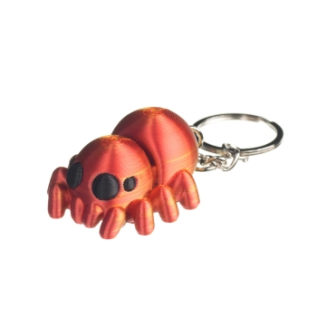 Pająk czerwony - brelok do kluczy